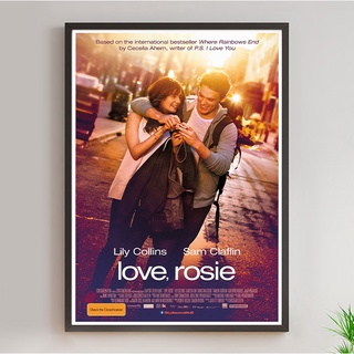 Love, Rosie Poster (2014) Lily Collins, Sam Claflin โปสเตอร์เพื่อนรักกั๊กเป็นแฟน ภาพขนาด 33x48 cm