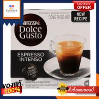 เนสกาแฟดอลเช่กุสโต้กาแฟคั่วบดเอสเพรสโซอินเทนโซ 16แคปซูล 96กรัมNescafe Dolce Gusto Roast and Ground Coffee Espresso Inten