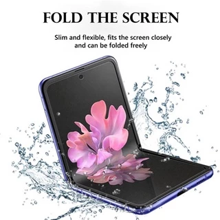 SAMSUNG นุ่มคลุมทั้งหมดปกป้องหน้าจอสําหรับSamsung Galaxy Z Flip 4 5 6 7 8Frontกลับเมมเบรนยืดหยุ่นHydrogelสําหรับZ Flip4 Flip5 Flip6 Flip7 ฟิล์มป้องกัน