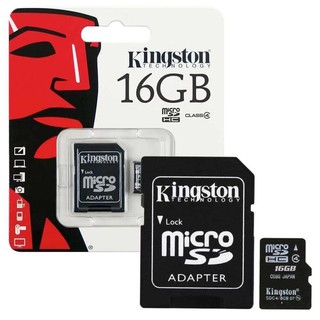 Kingston Memory Card Micro SDHC 16GB Class 10 คิงส์ตัน SD card เมมโมรี่การ์ด SDการ์ด