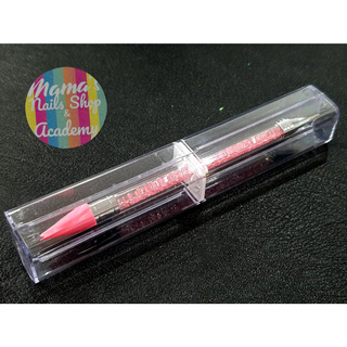 ไม้จิ้มเพชรหัวขี้ผึ้ง สีชมพู by Mamanailshop