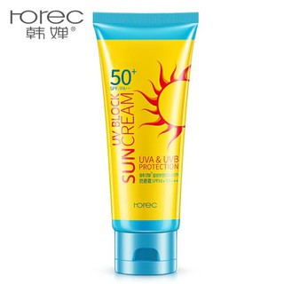 ครีมกันแดด HOREC SPF 50 PA+ + + ครีมกันแดด 80 กรัม ครีมกันแดดกันน้ำ ครีมทาผิวหน้าและตัว ครีมบำรุงกันแดด