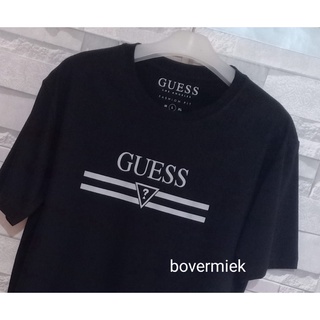 [S-5XL] เสื้อยืดแขนสั้น คอกลม พิมพ์ลาย Guess แฟชั่นฤดูใบไม้ผลิ และฤดูร้อน สําหรับผู้ชาย