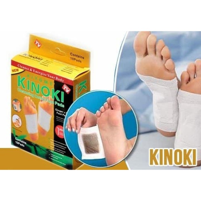 KINOKI HERBAL FOOT PAD บรรจุ 10 ชิ้น GOLD / KINOKI DETOX FOOT PAD GOLD