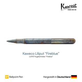 Kaweco Liliput Capped Ballpoint Pen Fireblue - ปากกาลูกลื่นลิลิพัตแบบมีปลอกปากกา รุ่นไฟร์บลู