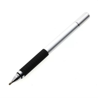 LOVBAG New Hybrid 2-in-1 Capacitive Stylus Styli Touch Screen Pen for Tablet Cell Phone (Silver)