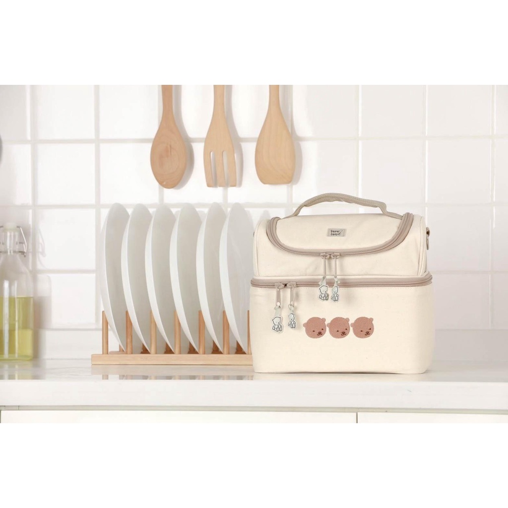 Thelandofvava : VNXG0019 กระเป๋าเอนกประสงค์ กระเป๋าเก็บอุณหภูมิ ขนาด 24x22x15cm ลิขสิทธิ์แท้