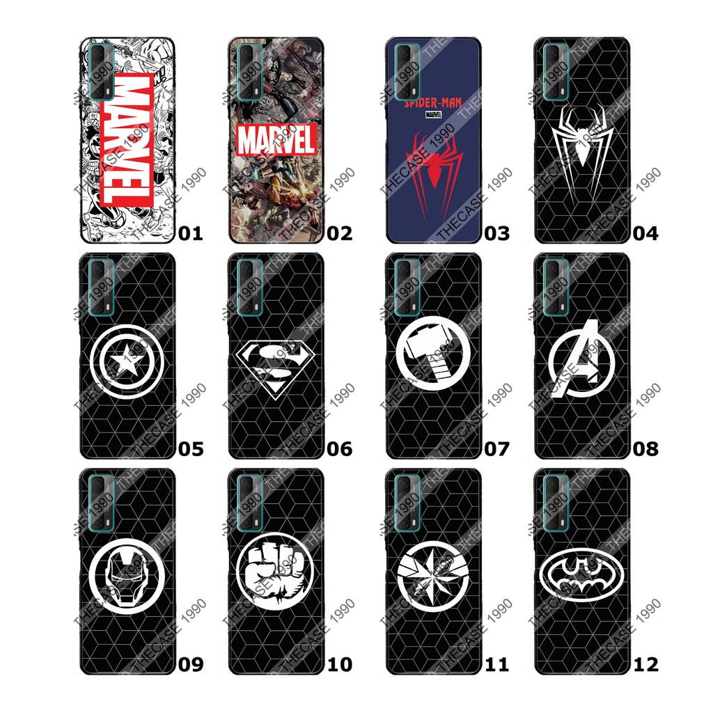 HUAWEI Y5 2019 Y6s Y6 2019 Y9s Y7p เคสสกรีน เคสมือถือ เคสโทรศัพท์ Case รวมลาย LOGO Marvel Avengers