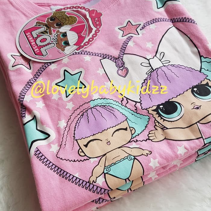 เสื้อยืดสีชมพู LOL Surprise ดั้งเดิม / เสื้อยืดเซอร์ไพรส์ LOL ของแท้