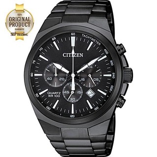 CITIZEN Chronograph รุ่น AN8175-55E Quartz Men’s Watch Stainless Strap - Black PVD​