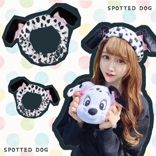 ( พร้อมส่ง ) ผ้าคาดผม Spotted Dog งานป้าย Disney