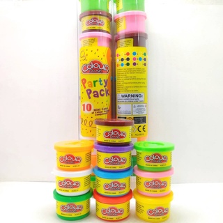 แป้งโดว์ เซต 10 กระปุกเล็ก Colour Dough Party Pack 10 Mini Can (1ชุด)