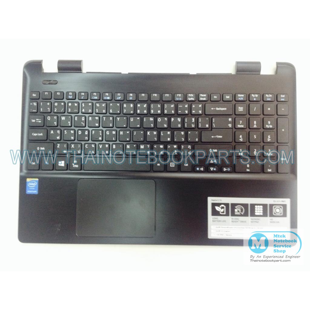 บอดี้บน พร้อมคีย์บอร์ด Acer Aspire E5-511-P8FE Mainboard with Keyboard (ไม่ทราบสถานะคีย์บอร์ด สินค้ามือสอง)