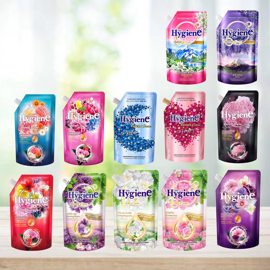 เเพค 6 ถุง ปรับผ้านุ่มไฮยีน Hygine เอ็กเพิร์ทแคร์ 470 มล. มี 12 สูตร