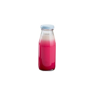 ขวดน้ำผลไม้ พร้อมฝาปิด ขนาด 180 มล. แพ็ค 6 ขวด/Fruit juice bottles with lids 180 ml. Pack of 6 bottles.