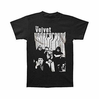 [100% Cotton] Wanyg เสื้อยืดลําลอง ผ้ากํามะหยี่ แขนสั้น พิมพ์ลายวง The Velvet Underground Band With Nico สไตล์คลาสสิก สํ