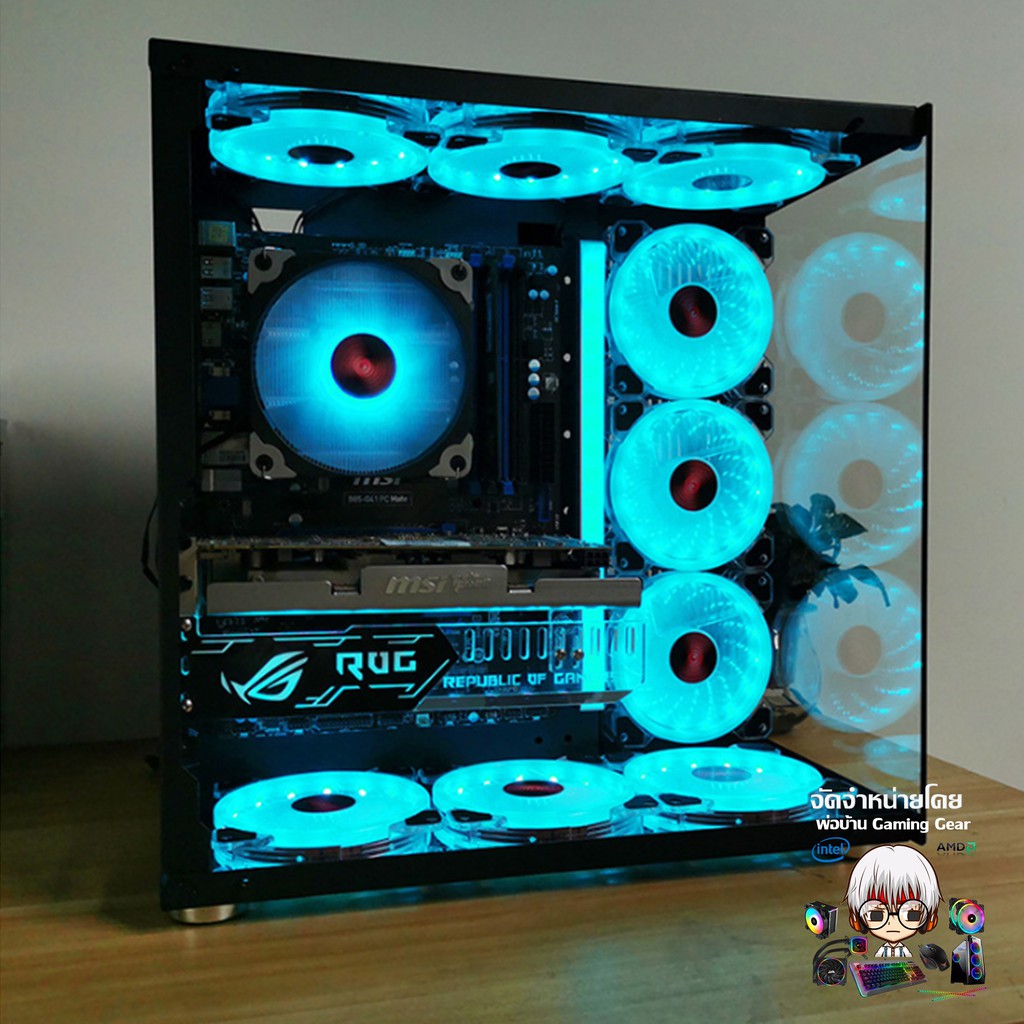 ROG ค้ำการ์ดจอ RGB​ VGA Support RGB หัว4Pin เสียบPSUได้เลย ลาย ROG Republic Of Gamers - รูปที่ 4