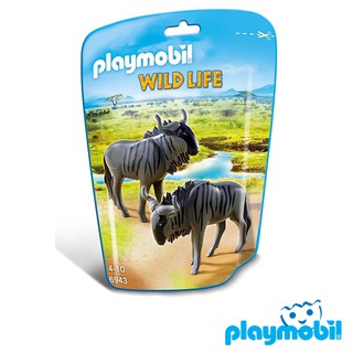 Playmobil 6943  Wifd life Wildebeest แอ็คชั่นฟิกเกอร์  ไวล์ดไลฟ์ วัวกระทิงป่า และลูก