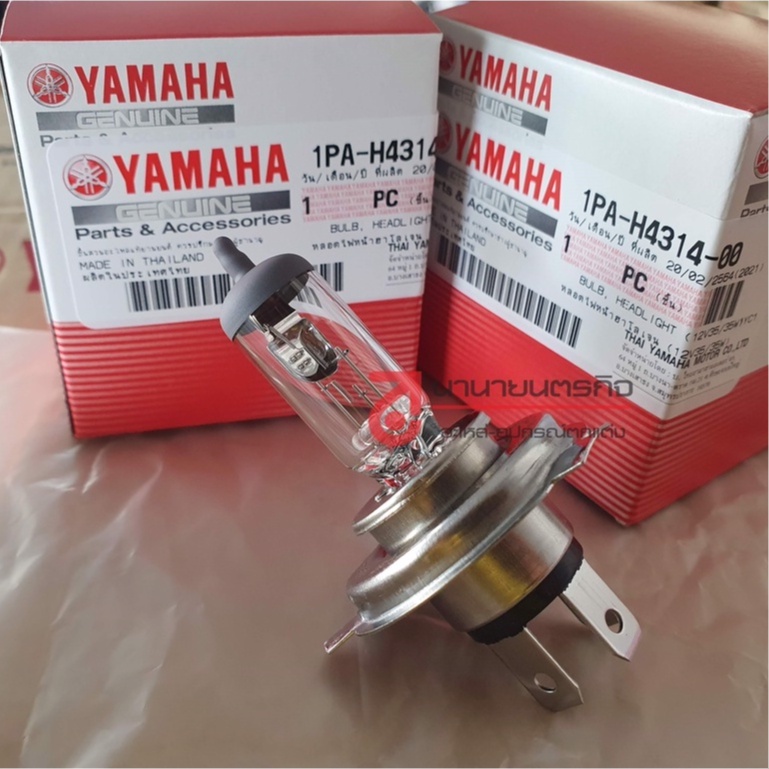 1PAH431400 หลอดไฟหน้า 12V35/35W หลอดไฟ FINO GR. FILANO YZF-R15 SCOOPY MSX FINN SPARK115i แท้ 1PA-H43