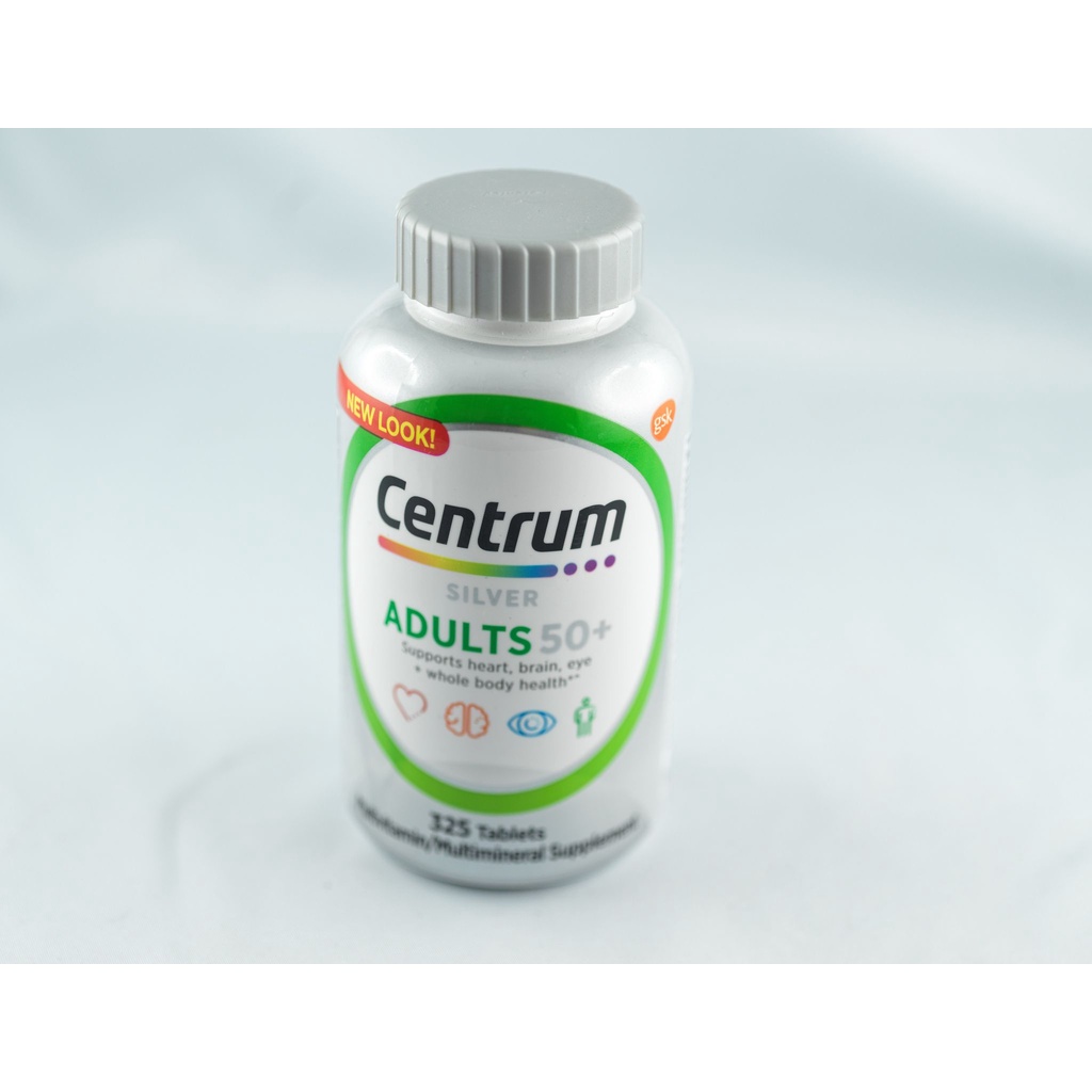 Centrum Silver Adult 50+ สำหรับผู้มีอายุ 50 ปีขึ้นไป 325 เม็ด