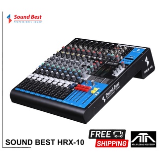 MIXER SOUNDBEST HRX10 มิกซ์เซอร์ ซาวเบส ตัวแต่งเสียง ปรับเสียง อุปกรณเครื่องเสียง MIXER มิกเซอร์ มิก SoundBest HRX-10 So