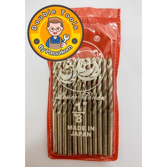 (1 แพ็ค)ดอกสว่านตราหมี Made in Japan 9/64” 1/8” 7/64”