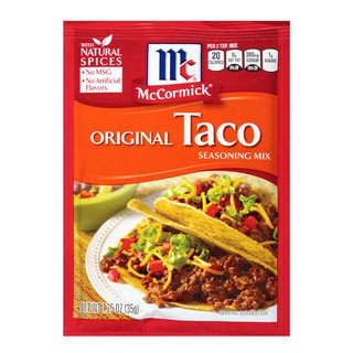 แม็คคอร์มิคออริจินัลทาโค 28กรัม McCormick Original Taco 28 grams