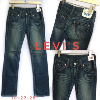 RD50#👖กางเกงยีนส์ Levis แบรนเ์เนมแท้ มือสองญี่ปุ่นสภาพใหม่มาก เอว27-28