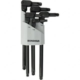 BONDHUS ชุดประแจหัวท็อคตัวแอล 5 ชิ้น หัวปรับ T30-T50 รุ่น 00029 บอลอัส ของแท้