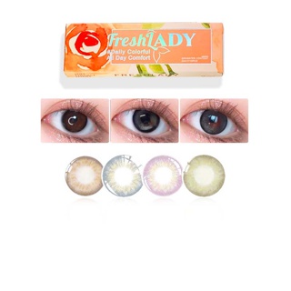 [ซื้อ 2 แถม 1] [COD] Freshlady คอนแทคเลนส์ 14.00 มม. ปริมาณน้ำ 42%