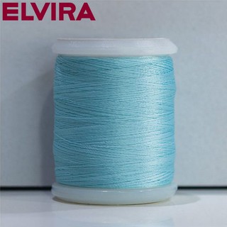 ELVIRA ด้ายเย็บโพลีเอสเตอร์ 2 เกลียว (สีฟ้า) ความยาว 500 เมตร (11-8104-0093-2195)