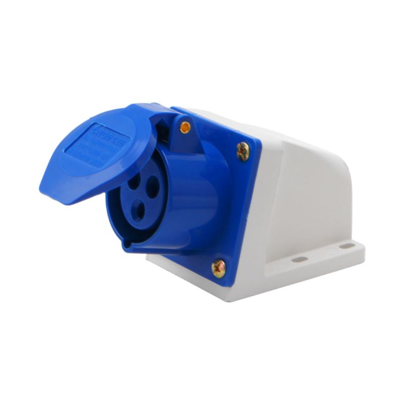 BT 16 Amp 3 ขาซ็อกเก็ตอุตสาหกรรม 220-250V Weatherproof IP44 2P+E 3Phase 16A
