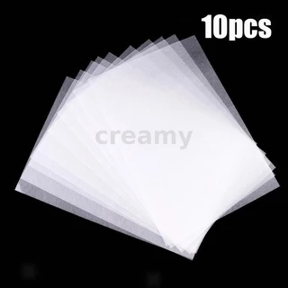 CREAMY 10PCS 20X29cm กระดาษหดความร้อนฟิล์มหดแผ่นกระดาษสำหรับ DIY แขวน Charms Fine Polish