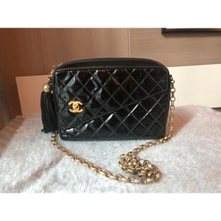 Used chanel vintage camera patent bag 9” สภาพโดยรวมยังน่ารักเลย