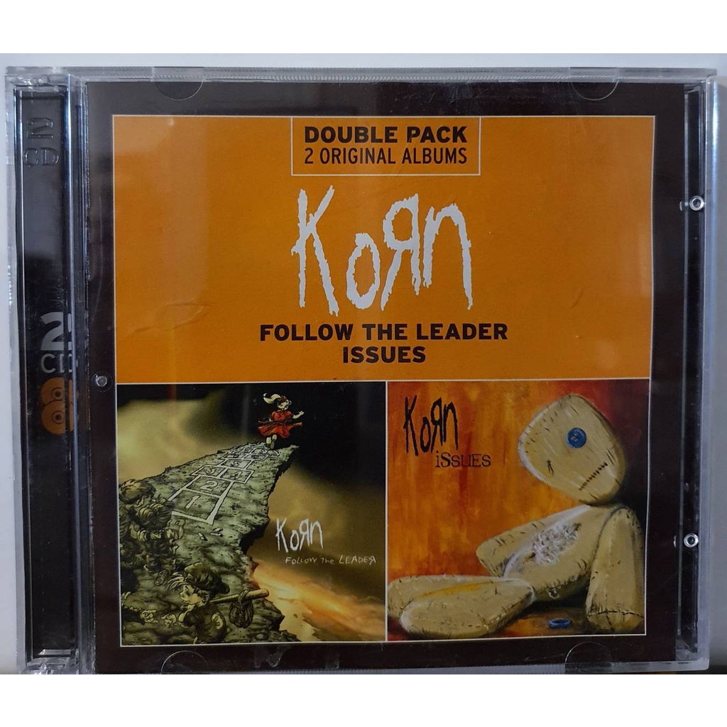 ซีดีเพลงสากล CD KORN DOUBLE PACK FOLLOW THE LEADER/ISSUES***SONY MUSIC THAI