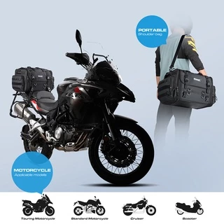 Rhinowalk 40L-60L กระเป๋าท้ายมอเตอร์ไซต์งาน กระเป๋าเดินทางมอเตอร์ไซค์