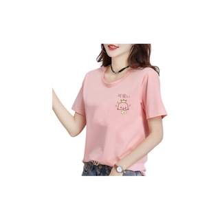 โปรโมชั่น : เสื้อยืดคอกลมผ้านิ่มใส่สบาย ลายแฟชั่นวินเทจ⚡️ พร้อมส่ง⚡️T-496