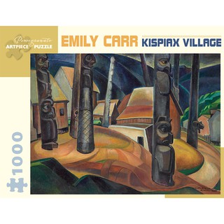 [จัดส่งฟรี] จิ๊กซอว์ Pomegranate ภาพ Kispiax Village  จิตรกร Emily Carr จำนวน 1,000 ชิ้น