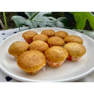 เค้กกล้วยหอมจิ๋ว 1 บาท ขนม 1 บาท อร่อยพอดีคำ ทำแบบHomemade Mini banana cake