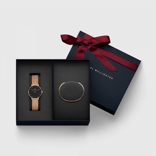 (พร้อมส่ง)*New*Daniel Wellington Holiday Combo Set | Classic Petite 32mm Melrose + Classic Cuff