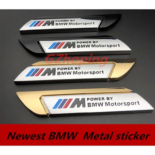 m power sportssports สติ๊กเกอร์โลโก้โลหะ 3 d สําหรับ bmw