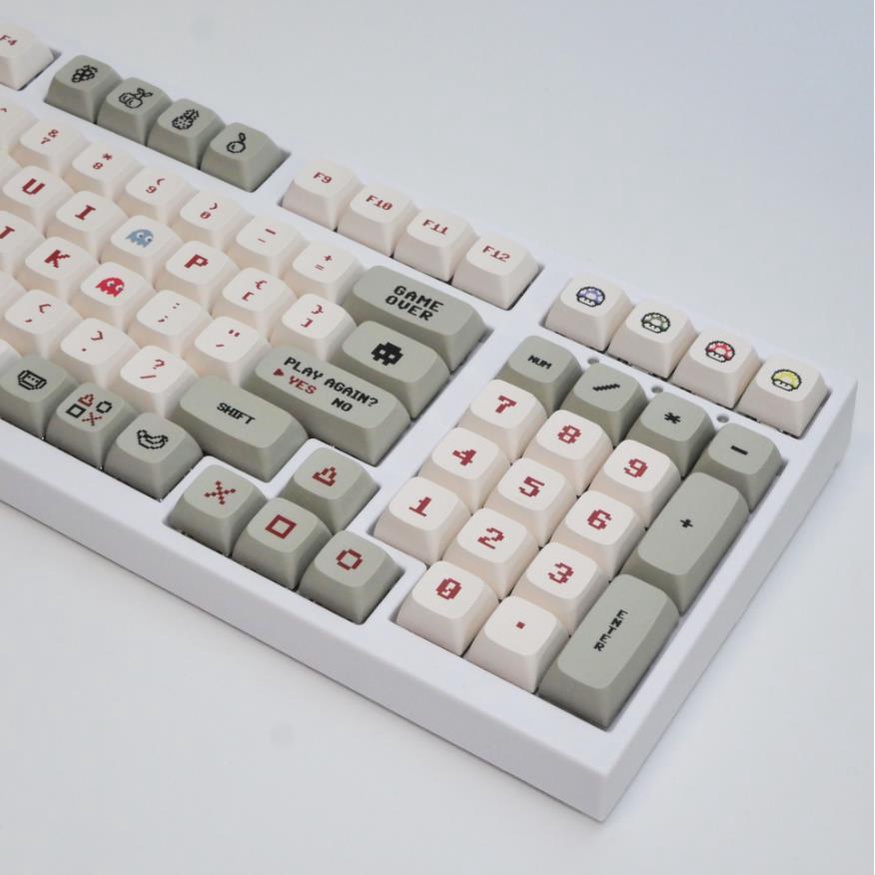 Keycaps 143 Keys คีย์บอร์ดวิดีโอเกม Xda ความสูง Pbt วัสดุระเหิดคีย์บอร์ดกลรูปแบบที่กำหนดเอง