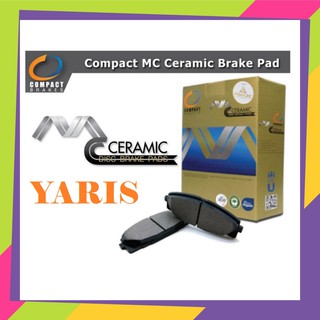 ผ้าเบรก ดิกส์หน้า Toyota Yaris ผ้าเบรค Compact Brakes รุ่นCeramic