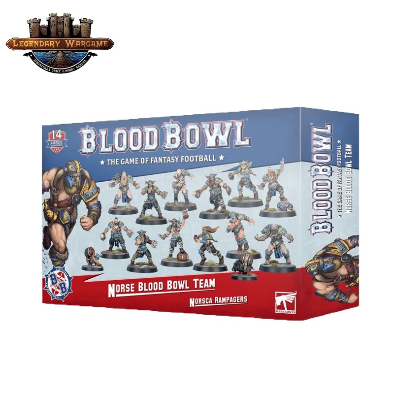 [GWพร้อมส่ง] WARHAMMER: BLOOD BOWL: NORSE TEAM - Norsca Rampagers  โมเดลประกอบการเล่น