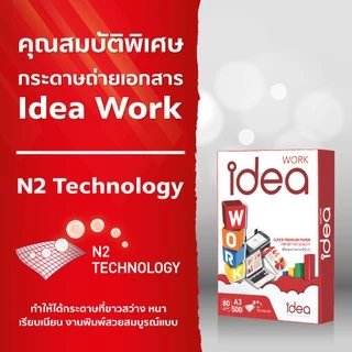 [ส่งฟรี!] Idea Work กระดาษถ่ายเอกสาร 80 แกรม A3 บรรจุ 5 รีม