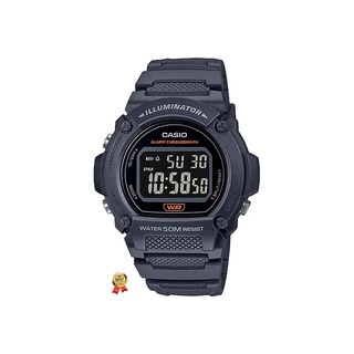 แท้แน่นอน 100% ออกใหม่ล่าสุด กับ Casio W-219H-8A อุปกรณ์ครบทุกอย่างพร้อมใบรับประกัน CMG ประหนึ่งซื้อจากห้าง