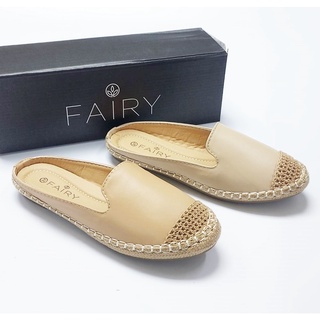 รองเท้าส้นแบน 999-44 เปิดส้น  พื้นนุ่มใส่สบาย FAIRY