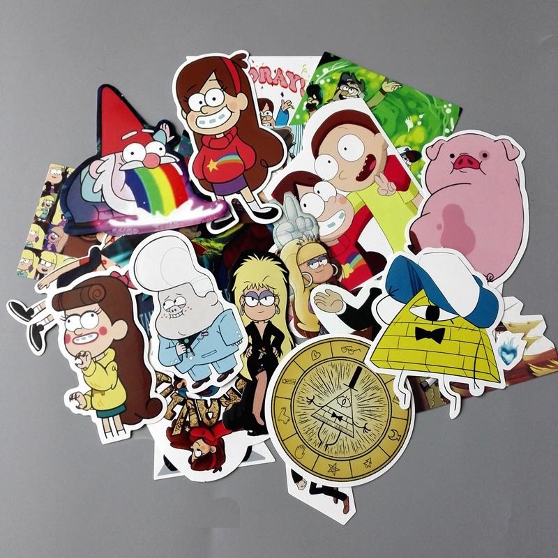 ป้ายสติกเกอร์&gt; Ready Stock &lt; Gravity Falls สติ๊กเกอร์ลายการ์ตูน 25 ชิ้น / ชุด