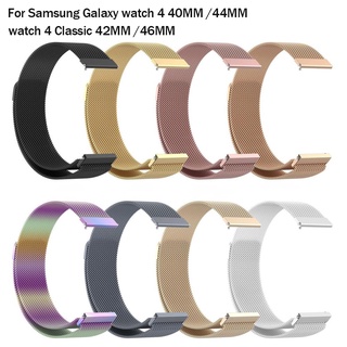 สายนาฬิกาข้อมือโลหะ 20 22 มม. สําหรับ Samsung Galaxy watch 6 classic 4 42 มม. 46 มม. 5 pro 45 มม. 40 มม. 44 มม.