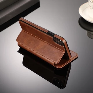 Case ip. แบบฝาปิดหน้าเรียบกันรอยหน้าจอ หนังดูดี เรียบหรู ใส่บัตรได้ กันกระแทกอย่างดี 11-17